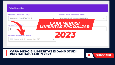 PANDUAN PENGISIAN PPG DALJAB 2023