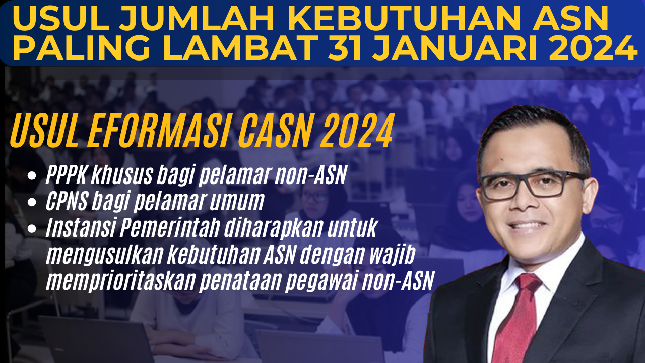 Usul Formasi Casn 2024 Paling Lambat 31 Januari 2024