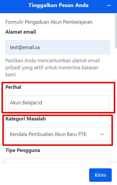 kendala akun