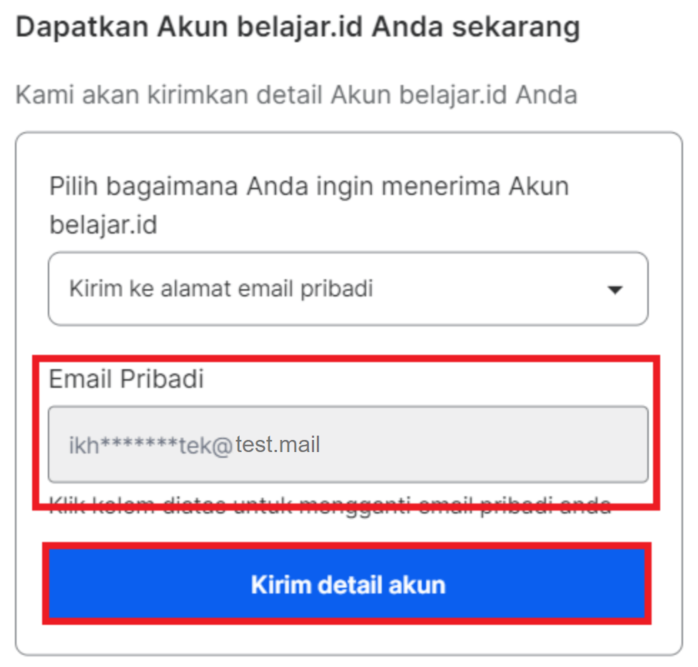 kirim akun